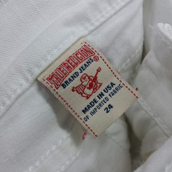 True Religion Johnny White Stretch Jeans 24 - Picture 4 of 5